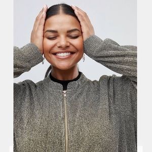 ASOS Junarose Gold Bomber Jacket